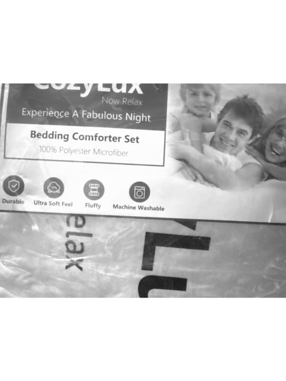 CozyLux Queen Bedding Comforter Set With Fitted Sheet & Pillowcase 100% Polyeste - Picture 5 of 6